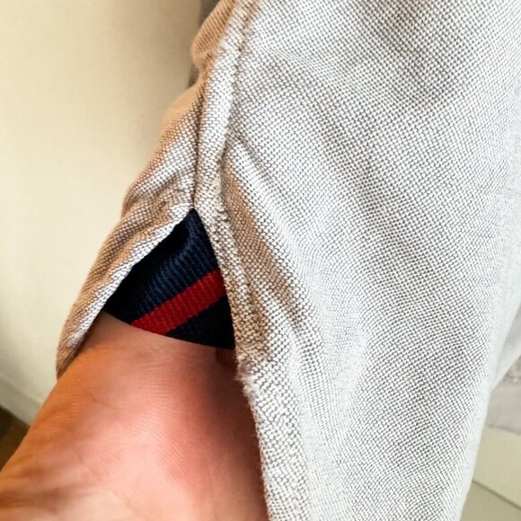 Vintage Ralph Lauren Grey Pony Logo Long Sleeve shirt M - Picture 6 of 8